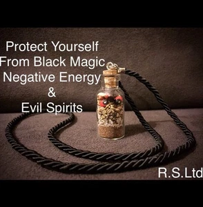 Protection Pendant 4cm Ghosts Black Magic Witchcraft Spell Wicca Pagan Curse Hex - Picture 1 of 2