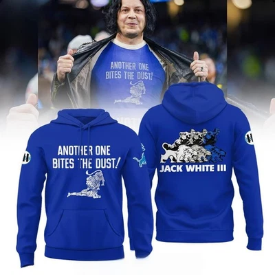Lions x Jack White Thanksgiving Halftime Show Another One Bites The Dust Hoodie - Image 1 of 4