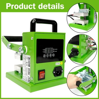 0-1 Ton Heat Press Machine 6*9cm Pressing Heat Machine Heating Timing Machine AU - image 1 of 4