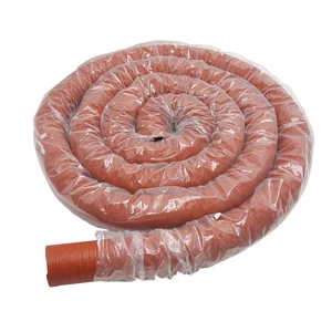 High Temperature Material Feed Hose, 3in ID x 20ft, 2-Ply Silicone Wire Lined - Picture 1 of 6