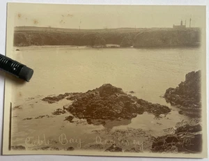 Cable Bay & großes Gebäude, Anglesey Wales am 1. Juni 1912. Foto - Bild 1 von 5