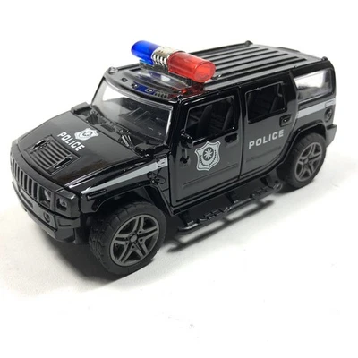 Caminhão Hummer Police de metal fundido escala 1:36 com luzes e sirenes  - Imagem 1 de 4