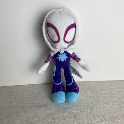 Ghost Spider Marvel Spidey and His Amazing Friends 9" Peluche Muñeco Juguete Blanco Foto 1 de 4