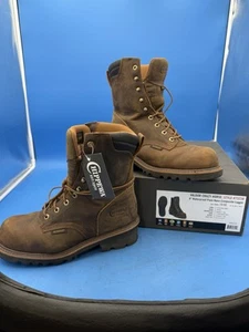 Chippewa Valdor Crazy Horse Men's 8" Leather WP Comp Toe Logger Size 10 EE - Picture 1 of 13