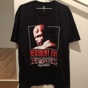 Resident Evil T-Shirt Capcom Biohazard Zombie Mansion Horror Game Black L 90s - Picture 1 of 3