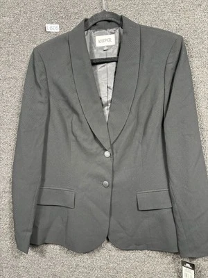 Kasper Blazer Jacket Womens 14 Black Long Sleeve Two-Button Pockets Casual NWT - Image 1 of 4