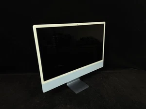 APPLE iMac A2438 2021 24" M1 8 CORE CPU 8GB RAM 256GB SSD BLUE W/KEBOARD MOUSE - Picture 1 of 4