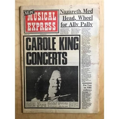 CAROLE KING NME MAGAZINE JUNE 30 1973 - CAROLE KING COVER (AGED/STAINED) UK - Image 1 of 2