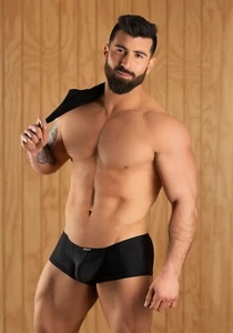 ERGOWEAR Mini Boxer X4D Enhancing Pouch Hyper-Soft Fabric Noir 1232 - Picture 1 of 5
