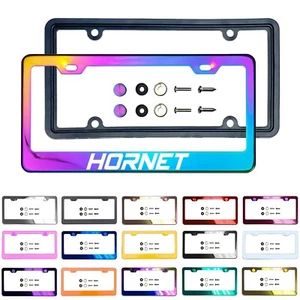 New Laser  Etched Stainless Steel License Frame Silicone Guard for  Hornet - Picture 1 of 143