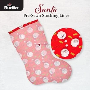 Bucilla Felt Stocking Liners for 18" Stockings - Santa - Picture 1 of 5