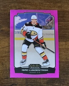 2022-23 O Pee Chee Platinum Matte Pink #119 Isac Lundestrom Anaheim Ducks - Picture 1 of 2