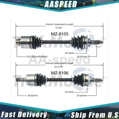 Conjunto de eje delantero CV Joint CV para Mazda MPV 2001 2000 TrakMotive Foto 1 de 3