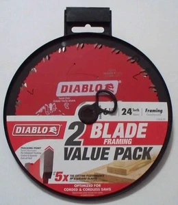 Paquete de 2 6-1/2" 24T marco de hoja de sierra circular - Italia - envío combinado - Imagen 1 de 1