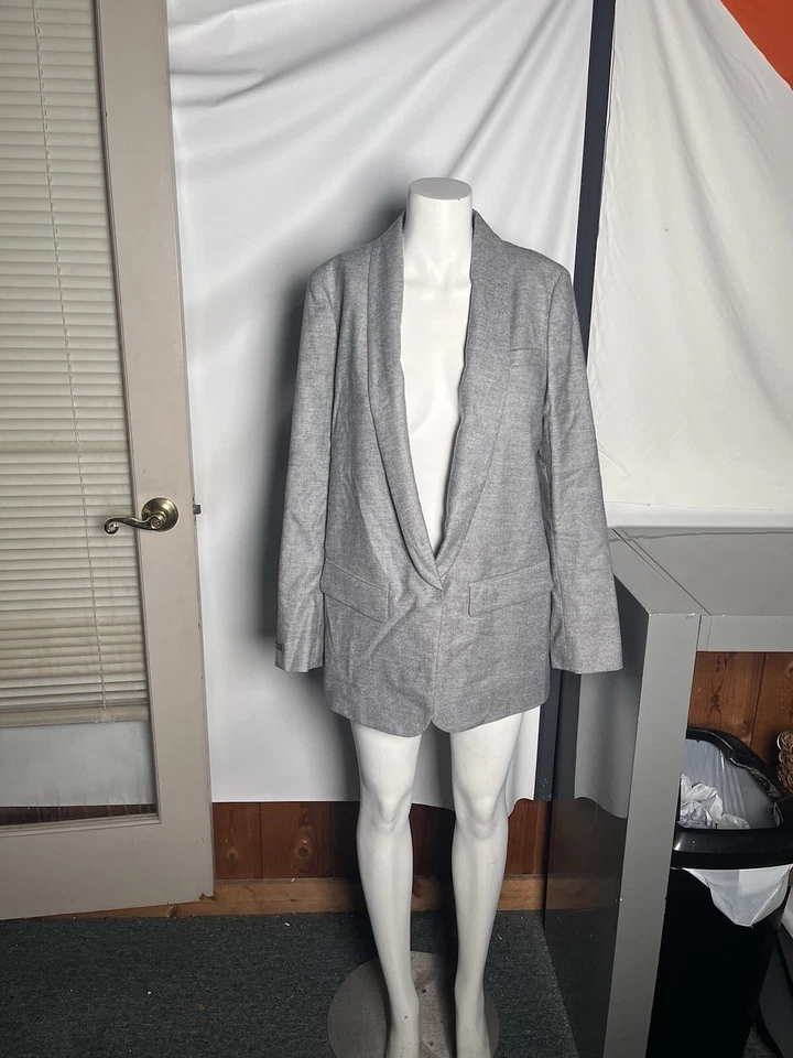 Blazer gris de lana polar gris EU 44 NUEVO CON ETIQUETAS Peserico para mujer Foto 1 de 4