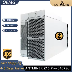New Bitmain Antminer Z15 Pro 840K 2650W ZEC Miner In Stock - Picture 1 of 8