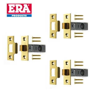 3 x Era 64mm Tubular Mortice Latch / Door Latch – Brass Effect - Picture 1 of 4