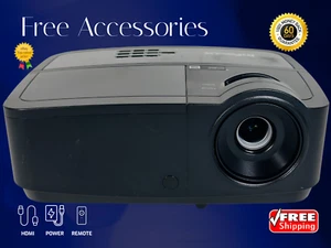 DLP Projector Portable 3500 ANSI Color Contrast Accepts 4K Signal HDMI Bundle - Picture 1 of 11