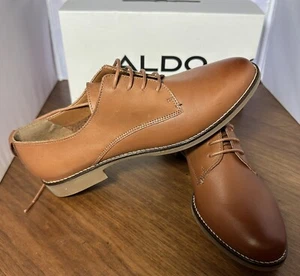ALDO MAEDAGUA Women's Dress Shoes Classic Brown Leather New Made In Portugal - Picture 1 of 9
