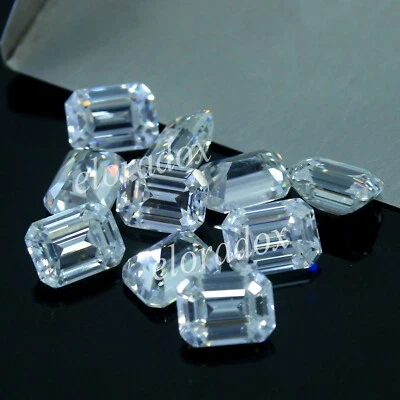 Изумрудно-белый бриллиант отличной огранки 3,5 карата натуральный цвет D VVS1 4,5x3,5 мм 10 шт. - Изображение 1 из 4