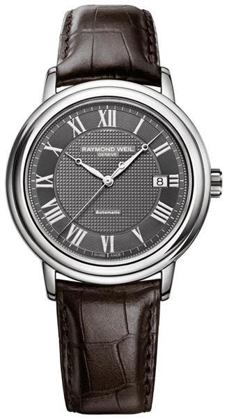 Raymond Weil Men’s Maestro Brown Leather Strap Watch 2837-STC-00609 ($1295 MSRP) - Image 1 of 4