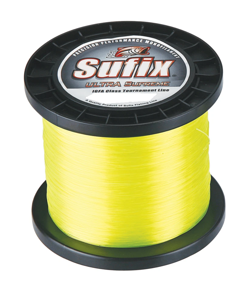 1000m Spool of Sufix Ultra Supreme IGFA Neon Yellow Monofilament Fishing Line - image 1 of 1