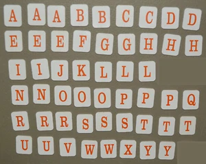 replacement parts HANGMAN word guessing game 2003 - red tiles - YOU PICK - Picture 1 of 2