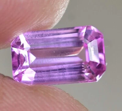 3.75 CT Natürlich Pink Kunzit Smaragd VVS Umwerfend Agl Zertifiziert Lose - Bild 1 von 4