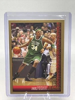2005-06 Bowman #54 Paul Pierce NBA HOF w/ Jason Kidd Thick Gold Parallel NM+ - Image 1 of 2