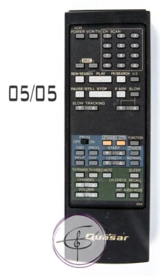 Quasar Remote Control vsqs0580 Japan OEM Quasar Q54 TV VCR REMOTE CONTROL WORKS - Image 1 of 4