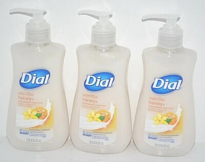 3 DIALES MIEL DE VAINILLA HIDRATANTE JABÓN DE MANOS ACONDICIONADORES PIEL INTELIGENTE 7,5 OZ Foto 1 de 2