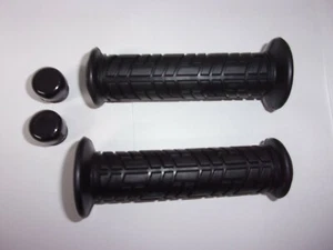"EMPUÑADURAS DE MANO ATV NEGRAS PARA ACELERADOR DE PULGAR SUZUKI LT + ALT 125 LT 160 LT 185 7/8" - Imagen 1 de 1