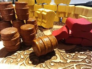 Goods alternative for Carcassonne game traders builders 9 wine 6 grain 5 cloth