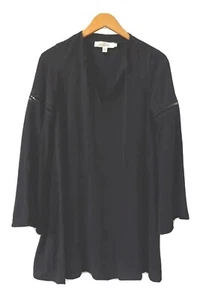 Oh My Love London Womens Bell Sleeve Pullover A-Line Dress V-Neck Drawstring XS - Picture 1 of 9