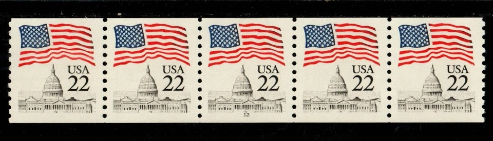 Scott 2115 22¢ Flag over Capitol P#12 MNH Free shipping in the USA - Image 1 of 1