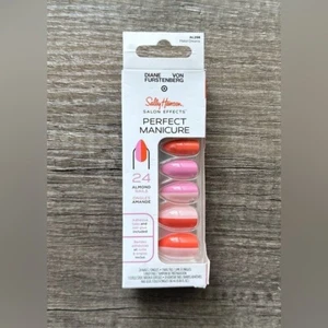 DVF x Target Sally Hansen Perfect Manicure Almond Shape Melon Dreams Press Ons - Picture 1 of 6