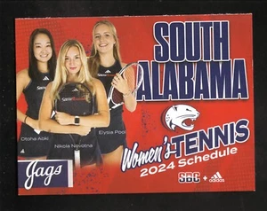 South Alabama Jaguars--Horario de bolsillo de tenis 2024--Adidas--Cinturón de sol - Imagen 1 de 1