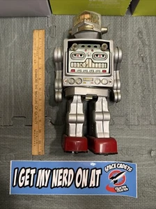"Robot Horikawa Silver Rotator Japón años 60 metal electrónico no funciona 12""" - Imagen 1 de 13