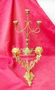 Religiosa Eglise un bougeoir candélabre et une applique orientable - Picture 1 of 7