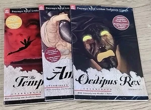 Shakespeare: Tempest / Sophocles: Antigone + Oedipus Rex | 3-Book Homeschool Lot - Foto 1 di 17