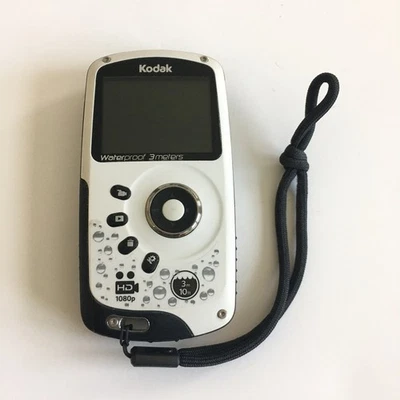 Kodak PlaySport Zx3 EIS Waterproof HD Video Camera White - Image 1 of 4