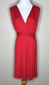 Spense Damen Stretch Ärmellos Rot Schwimmen Coverup Kleid Gr. L. - Bild 1 von 4