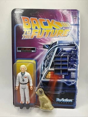 Boneco de ação Super7 Back to the Future DOC BROWN & EINSTEIN 1980s 3,75"  - Imagem 1 de 2