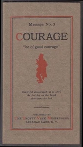 Mensaje Trotty Veck #13 Courage Saranac Lake 1915 - Imagen 1 de 1
