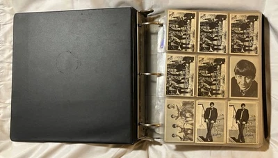 Lot of 300 Vintage 1964 Topps Beatles B&W 1st 2nd 3rd AHDN Diary Cards Binder - Image 1 of 4
