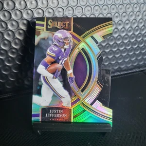 π 2023 Panini Select Football #175 β Justin Jefferson Black & Green Die-Cut - Picture 1 of 3