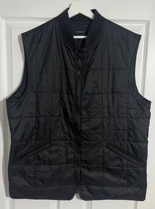 GANT Lightweight Double Decker Gilet Dark Navy / Light Black Mens Large Full Zip - Picture 1 of 10