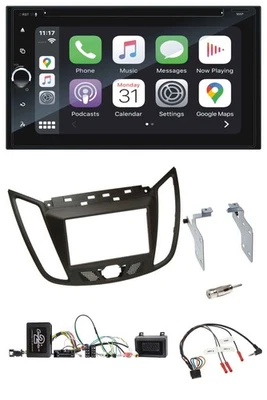 Blaupunkt 2DIN Bluetooth DAB USB DVD Lenkrad Autoradio für Ford C-Max ab 11 brau - Bild 1 von 4