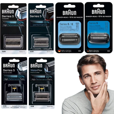 ACCESSORI PER RASOI testina di ricambio testina di rasatura Braun 51S 53B 51B 52B 54B