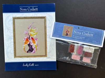 Lady Catt Chart Orchid Party Collection & Embellishment Pack #NC271 Nora Corbett - Image 1 of 4